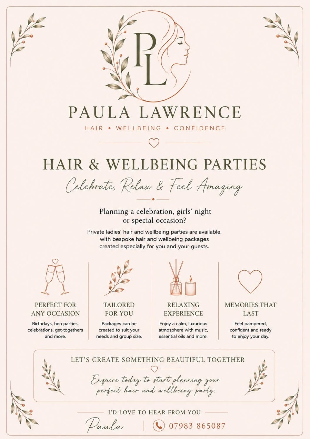 Paula Lawrence Hair & Wellbeing Parties
